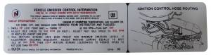Automatic Transmission Emission Decal - 455-4V Stage I