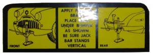 Jack Instructions Decal