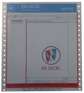 New Vehicle Window Price Sheet