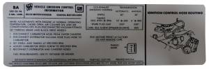 Manual & Automatic Transmission Emission Decal - 350-2V