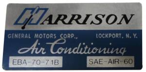 "Harrison" AC Evaporator Box Decal