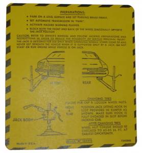 Jack Instructions Decal