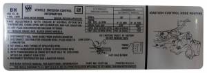 Manual & Automatic Transmission Emission Decal - 455-4V (Non-Stage I)