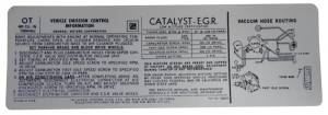 Automatic Transmission Emission Decal - 403-4V - California Cars