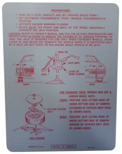 Jack Instructions Decal