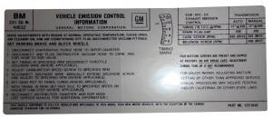 Manual & Automatic Transmission Emission Decal - 231