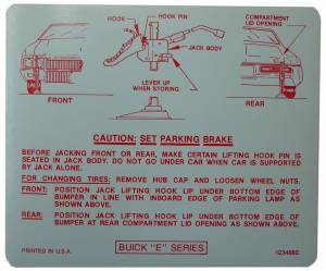 Jack Instructions Decal