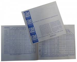 New Vehicle Retail Price Booklet