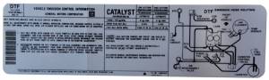 Automatic Transmission Emission Decal - 3.8 L