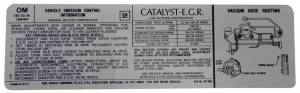 Automatic Transmission Emission Decal - 403-4V