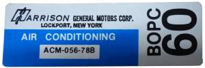 "Harrison" AC Evaporator Box Decal