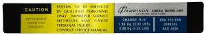 Harrison Evaporator Box Decal
