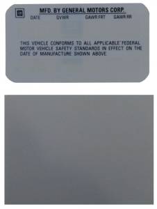 Vehicle Certification Kit