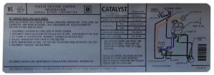 Automatic Transmission Emission Decal - 350