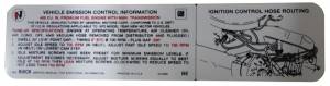 Manual Transmission Emission Decal - 455 (Non-Stage I)
