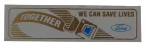 Seat Belt Window Decal