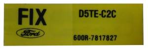 Air Pump ID Decal