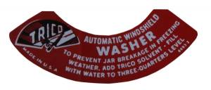 Trico Windshield Washer Lid Decal