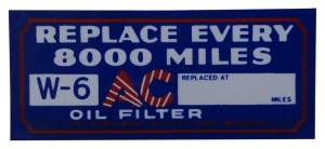 Oil Filter Decal