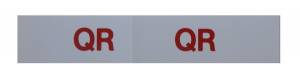 "QR" Engine Code Decal