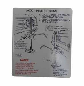 Jack Instructions Decal