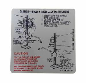 Jack Instructions Decal