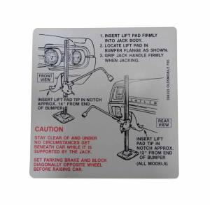 Jack Instructions Decal