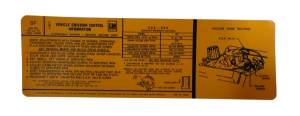 Emission Decal - 455-4V High Output