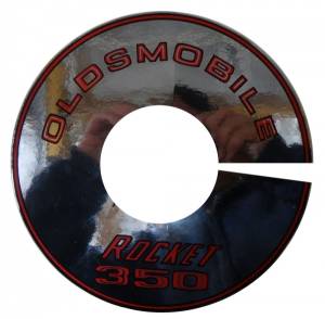 "Rocket 350" Air Cleaner Decal (2-V) - 8"
