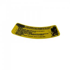 Space Saver Tire Warning Decal