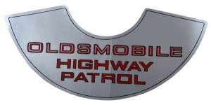 "Highway Patrol" Air Cleaner Decal