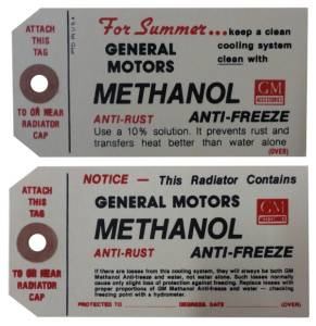 Methanol Antifreeze Tag