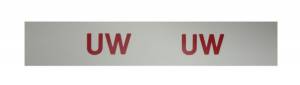 "UW" Engine Code Decal
