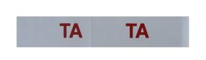 "TA" Engine Code Decal