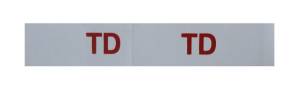 "TD" Engine Code Decal