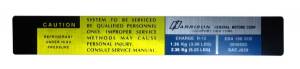 Harrison AC Evaporator Box Decal