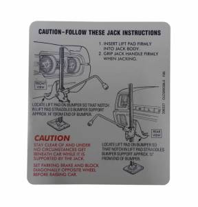 Jack Instructions Decal