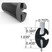 General Use Parts - Windshield, Rear Window & Fixed Glass Seals - Lockstrip Type