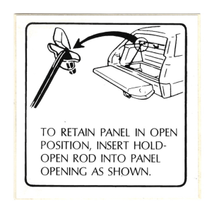 Hatchback Compartment Lid Decal