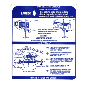 Jack Instructions Decal