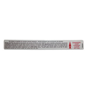 Emission / Caution Fan Decal