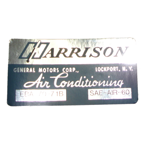 Air Conditioner Evaporator Box Decal