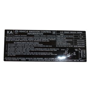 472 C.I. Emission Decal