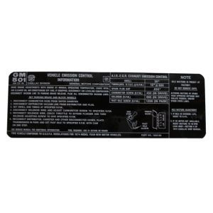 500 C.I. Emissions Decal