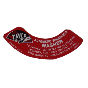 Windshield Washer Lid Decal