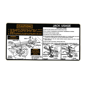 Jack Instructions Decal