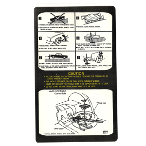 Jack Stowage And Use Decal