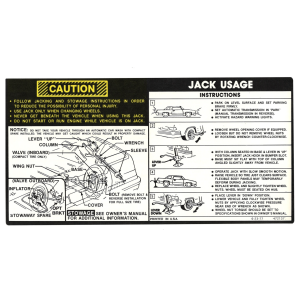 Jack Stowage And Use Decal