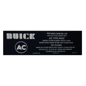 Wildcat 445 Air Cleaner Service instructions Decal