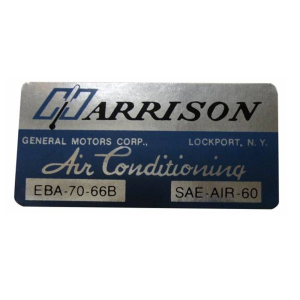 "Harrison" AC Evaporator Box Decal